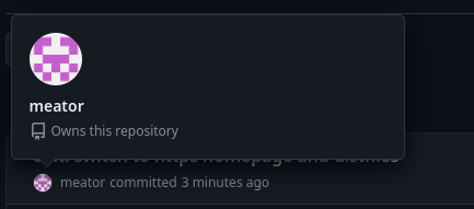 good commit popup